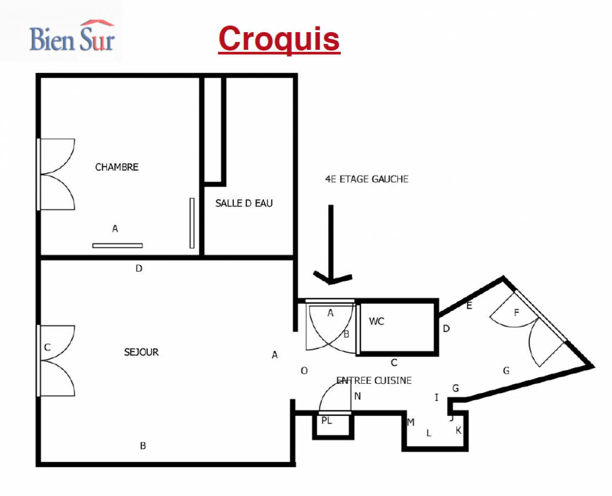 Vente Appartement  2 pices - 39.51m 75013 Paris
