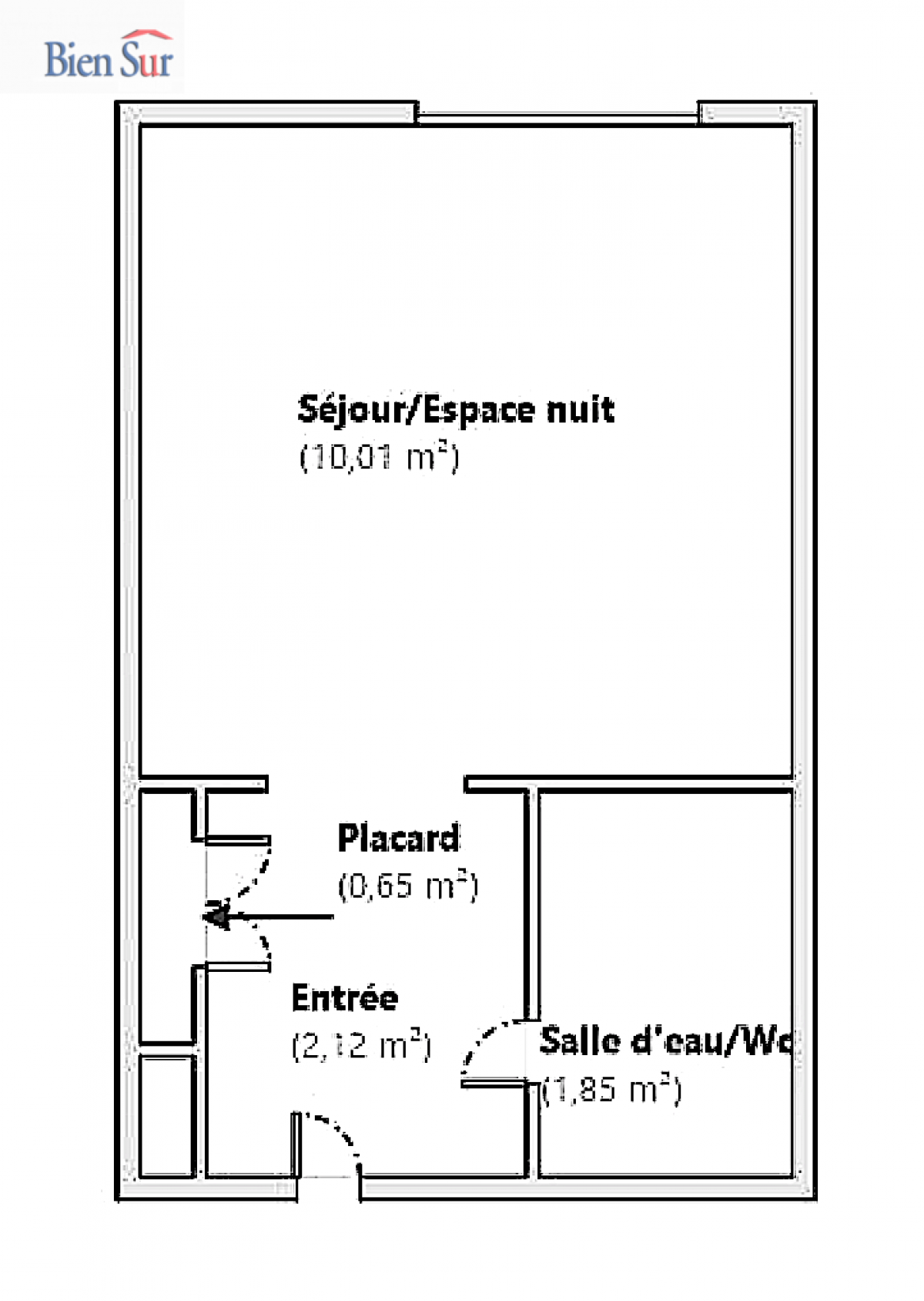 Vente Appartement  1 pice (studio) - 15m 75013 Paris