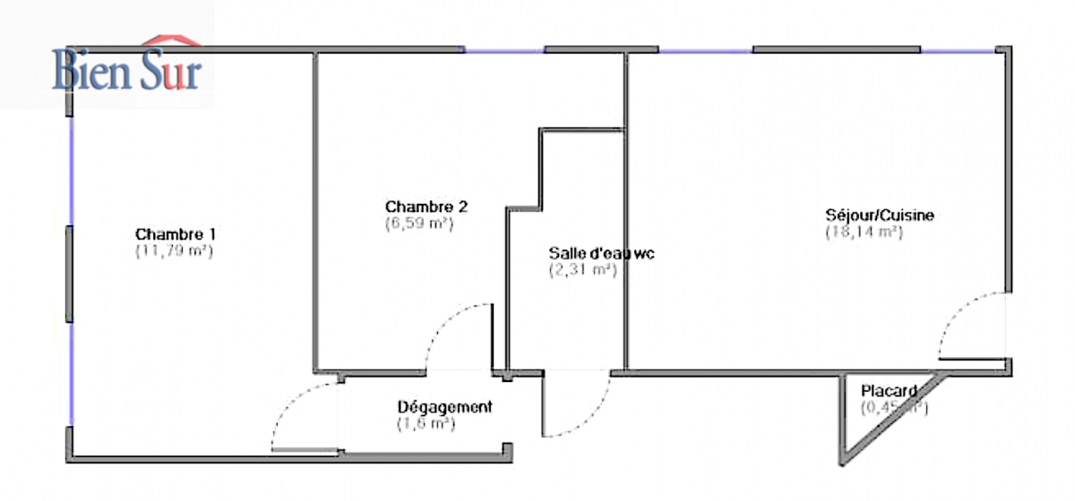 Vente Appartement  3 pices - 41m 94200 Ivry-sur-seine